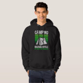 Backprint Camping Because Hotels Are For Quitters  Hoodie (Vorne ganz)