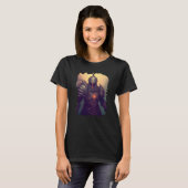 Backprint Epic fantasy knight a hero into the shad T-Shirt (Vorne ganz)