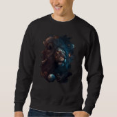 Backprint Epic Leo the zodiac sign of strength 3 Sweatshirt (Vorderseite)