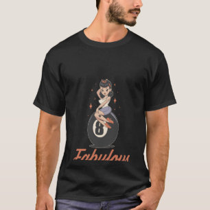 Backprint Fabulous 50er Vintag Rockabilly 1 T-Shirt