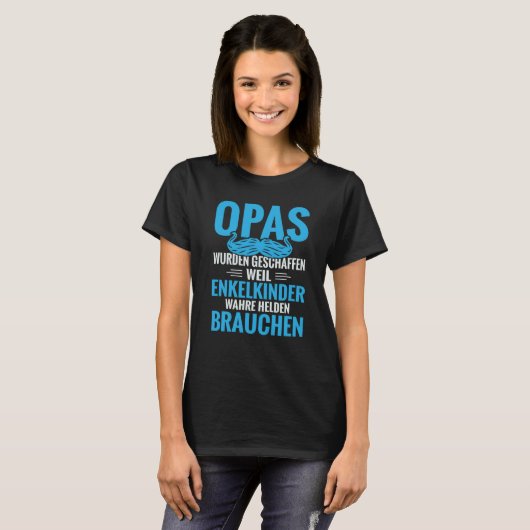 Backprint Grandpas were created because grandchild T-Shirt (Vorne ganz)