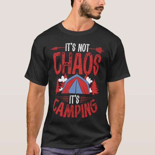 Backprint It´s Not Chaos It´s Camping Camping T-Shirt (Vorderseite)