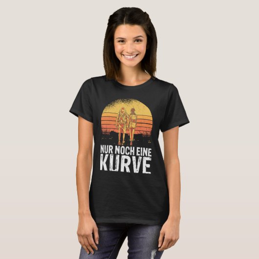 Backprint Just one more curve Hiking and outdoors  T-Shirt (Vorne ganz)