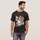 Backprint Kaffee Owl T-Shirt (Vorne ganz)