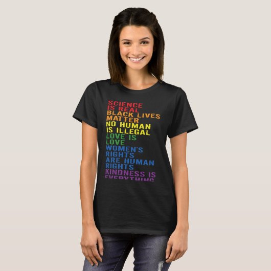 Backprint Kindness is everything LGBTQ+ Pride 1 T-Shirt (Vorne ganz)