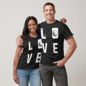 Backprint Love Golf T-Shirt (Unisex)