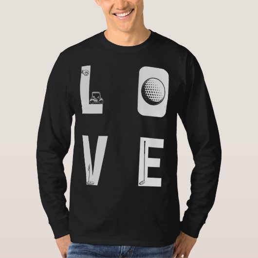 Backprint Love Golf T-Shirt (Vorderseite)