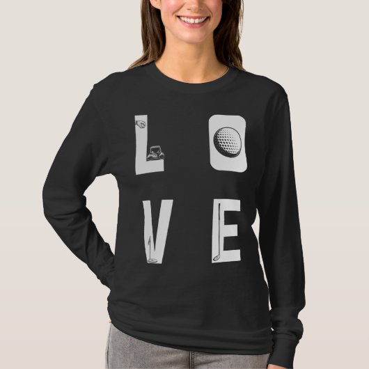 Backprint Love Golf T-Shirt (Vorderseite)