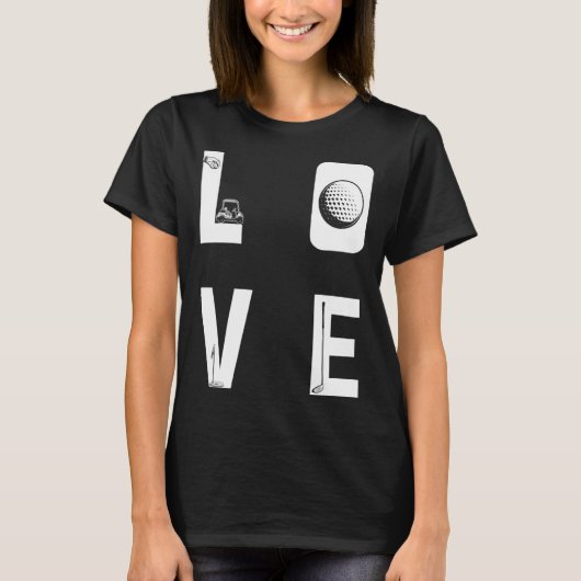 Backprint Love Golf T-Shirt (Vorderseite)
