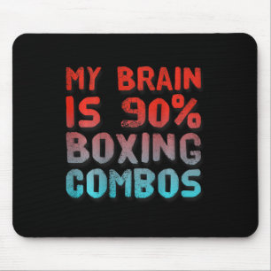 Backprint Mein Gehirn ist 90% Boxkombos drucken au Mousepad