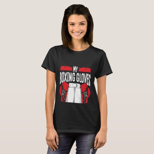 Backprint My Boxing Clothes Think You Stink As Wel T-Shirt (Vorne ganz)