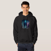 Backprint Mystical alien planet futuristic journey Hoodie (Vorne ganz)