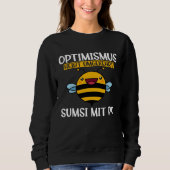 Backprint Optimism means reverse Sumsi with Po Sweatshirt (Vorderseite)