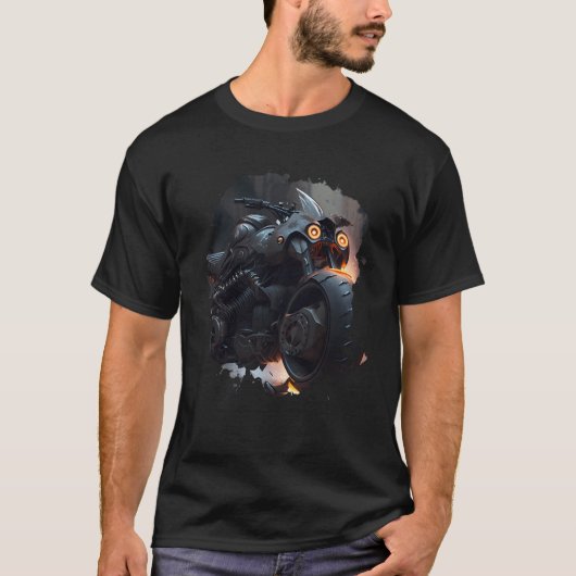 Backprint Powerful Darkness Journey and epic motor T-Shirt (Vorderseite)