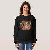 Backprint retro sloth sweatshirt (Vorne ganz)