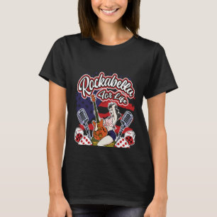 Backprint Rockabella für das Leben Vintag Rockabil T-Shirt