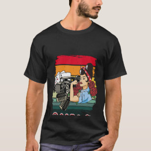 Backprint Rockabella für das Leben Vintag Rockabil T-Shirt