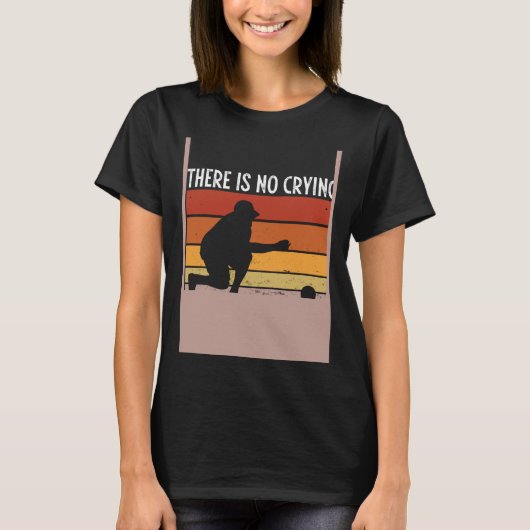 Backprint There S No Crying In Bocce Ball T-Shirt (Vorderseite)