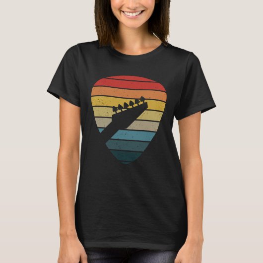 Backprint Vintag Retro Rock & Roll Music T-Shirt (Vorderseite)