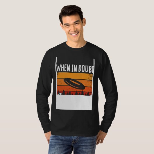 Backprint When In Doubt Layout Ultimate Frisbee T-Shirt (Vorne ganz)