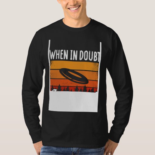 Backprint When In Doubt Layout Ultimate Frisbee T-Shirt (Vorderseite)