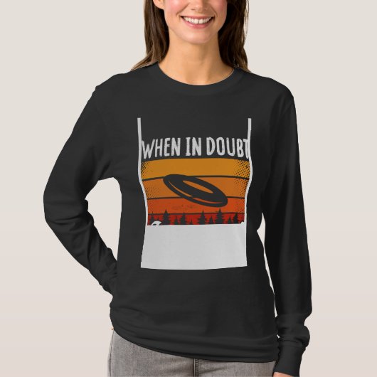 Backprint When In Doubt Layout Ultimate Frisbee T-Shirt (Vorderseite)