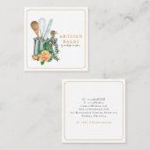 Backpulver Quadratische Visitenkarte (Vorne/Hinten)