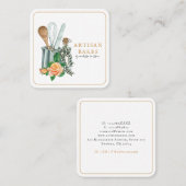 Backpulver Quadratische Visitenkarte (Vorne/Hinten)