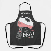 Backpuppe nur schlagen Es lustig Personalisiert Schürze (Vorderseite)