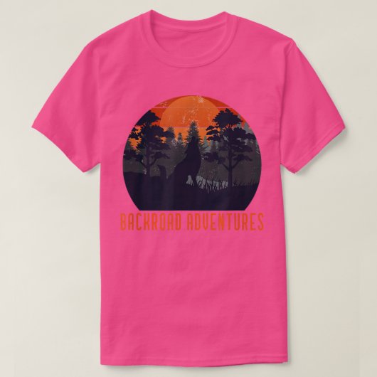 Backroad Abenteuer Nacht T-Shirt (Design vorne)