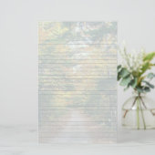 Backroad Fall Bäume Saison Stationery Briefpapier (Stehend Vorderseite)