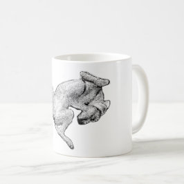 Backside Bliss – Lounging Dog Art Mug Kaffeetasse