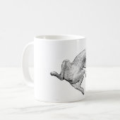 Backside Bliss – Lounging Dog Art Mug Kaffeetasse (Vorderseite Links)
