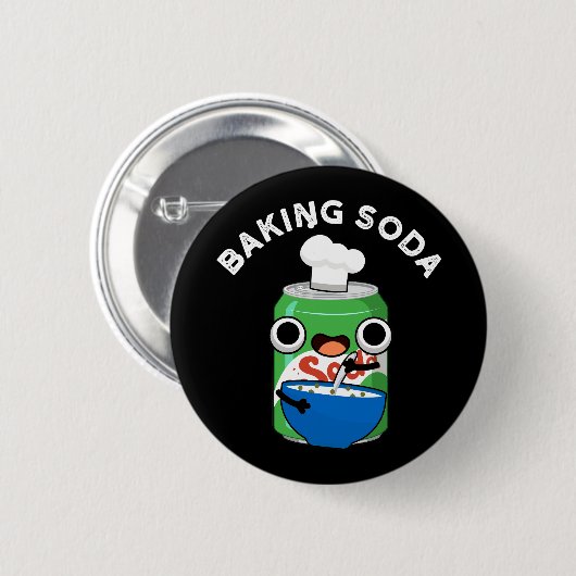 Backsoda Funny Soda Pop Puff Dark BG Button (Vorne & Hinten)