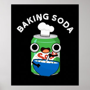 Backsoda Funny Soda Pop Puff Dark BG Poster