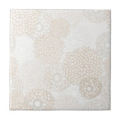 Backsplash mit Blumen Fliese (Vorderseite)