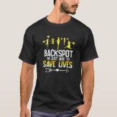 Backspot Ich bin nur hier, um Retten, Leben Cheerl T-Shirt (Vorderseite)