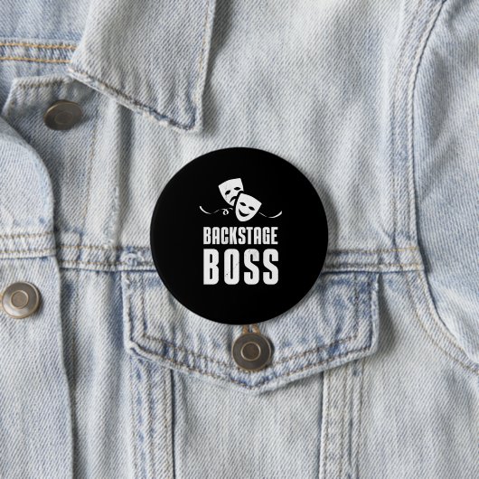 Backstage Boss Theater Stagehand Crew Button (Beispiel)