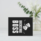 Backstage Boss Theater Stagehand Crew Postkarte (Stehend Vorderseite)