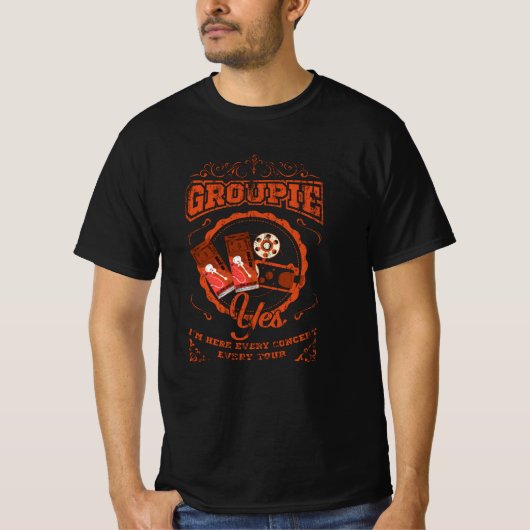 BACKSTAGE Groupie Gift Roadie Bühne Crew T-Shirt (Vorderseite)