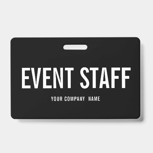 Backstage-ID-Abzeichen für Unternehmenstagsmitarbe Ausweis (Vorderseite)