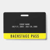 Backstage-ID-Abzeichen für Unternehmenstagsmitarbe Ausweis (Rückseite)