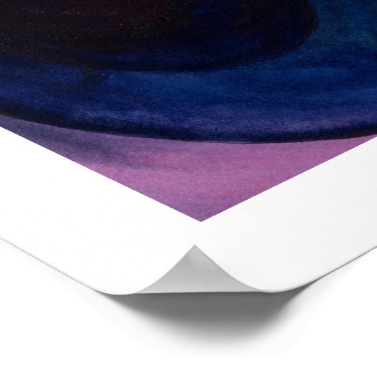 "Backstage" - Musikinstrumente und Glaswasser Poster (Ecke)