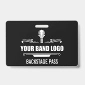 Backstage-Pass für Ihr Band-Logo Ausweis (Vorderseite)