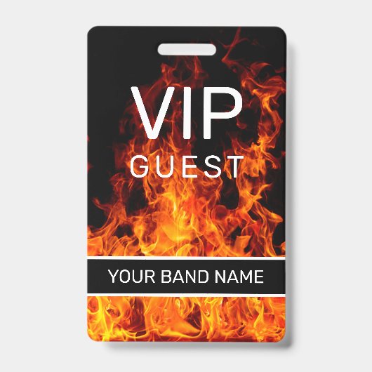 Backstage Pass VIP Custom Band Merame Lanyard Ausweis (Vorderseite)