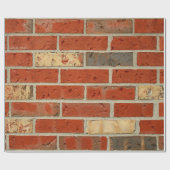 Backstein-Geschenk-Packpapier Geschenkpapier (Flach)