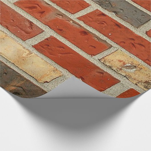 Backstein-Geschenk-Packpapier Geschenkpapier (Ecke)