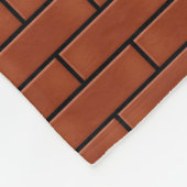 Backstein-Muster Fleecedecke (Ecke)