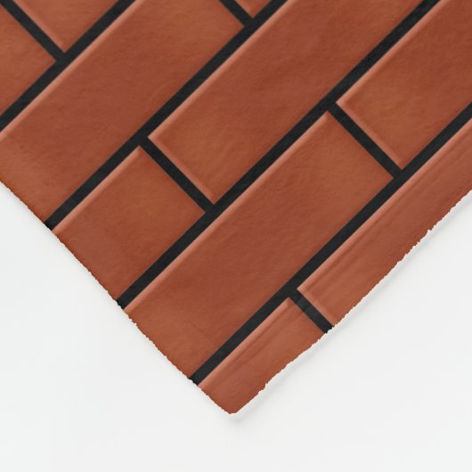 Backstein-Muster Fleecedecke (Ecke)