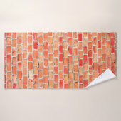 Backstein oder Textur, Design, int Badehandtuch (Badehandtuch)